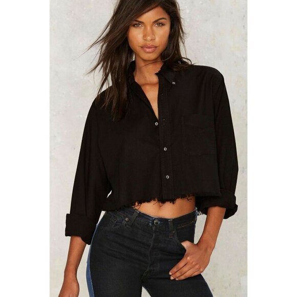 After Party by Nasty Gal Mystic Lady Button-Down Shirt Size S/M - Picture 1 of 12